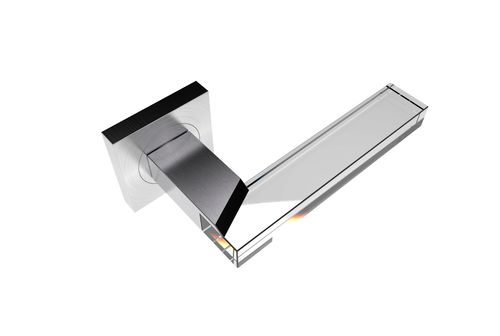 Poignée pour porte en verre - EDGE R SS SATIN - GUIDERO Holland BV - en cristal / contemporaine