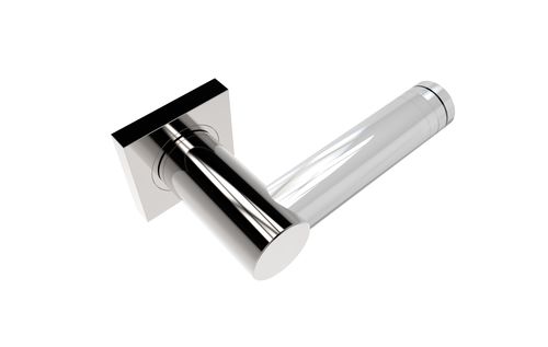 Poignée pour porte en verre - ZOUK R SS SATIN - GUIDERO Holland BV - en cristal / contemporaine