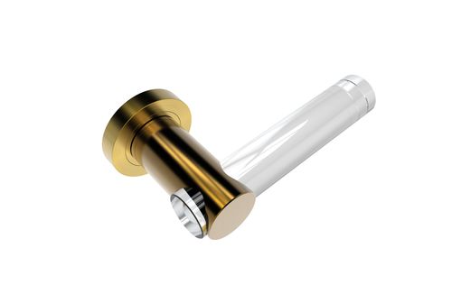 Poignée pour porte en verre - GOLD SATIN - GUIDERO Holland BV - en cristal / contemporaine / aspect doré