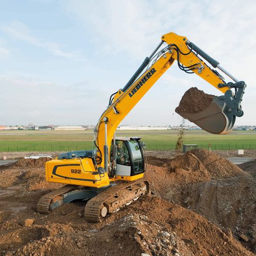 Pelle intermédiaire - R 922 LITRONIC - Liebherr  - sur chenilles / de démolition / pour chantier