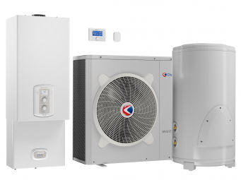 Pompe à chaleur air/eau - TALIA HYBRID FLEX - CHAFFOTEAUX - résidentielle / d'extérieur / avec chaudière d'appoint