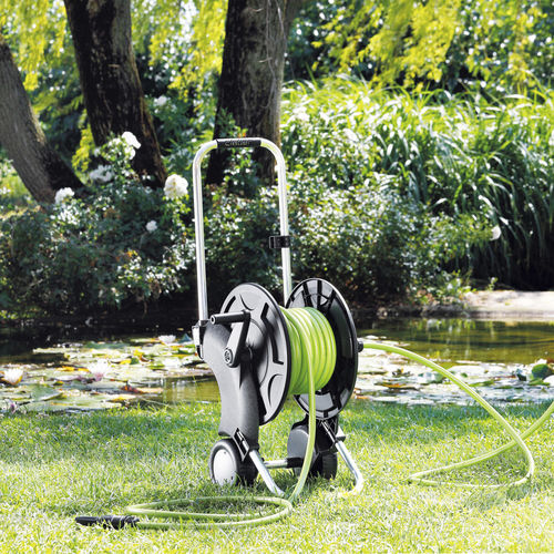Dérouleur pour tuyau d'arrosage en aluminium - QUBO - CLABER - à faible encombrement