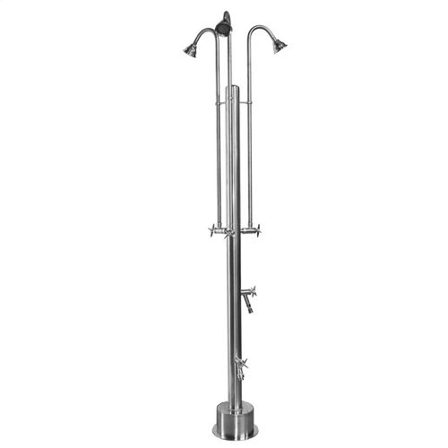 Colonne de douche avec douche à pieds - PS-3300-3X-CHV - Outdoor Shower Company