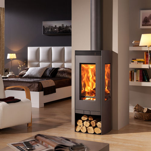 Poêle à bois - ALBA - Panadero - 5 kW - 10 kW / multicombustible / à poser