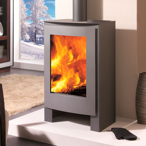Poêle à bois - NEVADA - Panadero - 10 kW - 20 kW / à poser / contemporain