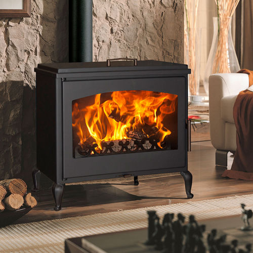 Poêle à bois - PROVENCE - Panadero - 5 kW - 10 kW / multicombustible / sur pieds