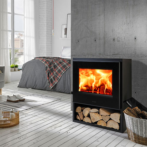 Poêle à bois - BORNEO-S - Panadero - 5 kW - 10 kW / multicombustible / à poser