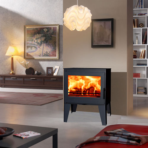 Poêle à bois - GIULIETTA - Panadero - 5 kW - 10 kW / contemporain / en fonte