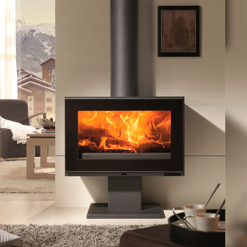 Poêle à bois - MAJA-S - Panadero - 5 kW - 10 kW / multicombustible / sur pieds