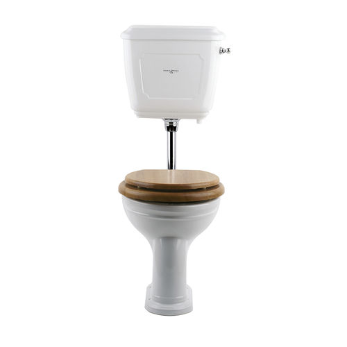 WC à poser - 2865/2866/6862/6861 - Perrin & Rowe - en porcelaine / avec reservoir haut / avec chasse d'eau apparente