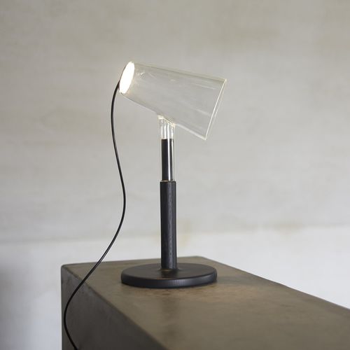 Lampe de table - THE SIBLINGS - Per/Use - en verre borosilicaté / en bois / contemporaine