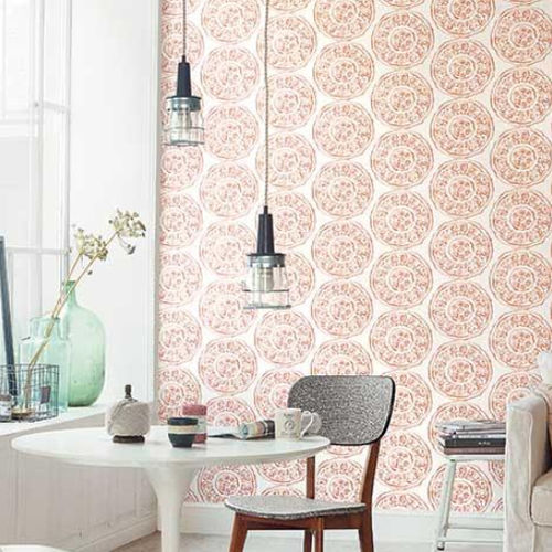 Papier peint contemporain - TAMARIS - Camengo  - à motif floral / à rayures / à motif géométrique