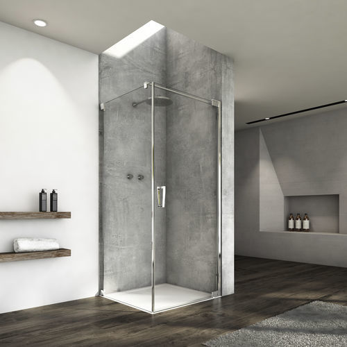 Paroi de douche pivotante - CADURA : CA1C+CAT1 - Ronal - d'angle / en verre Sécurit® / sur mesure