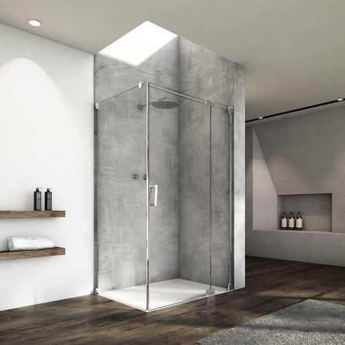Paroi de douche fixe - CADURA : CA13+CAT1 - Ronal - pivotante / d'angle / en verre Sécurit®