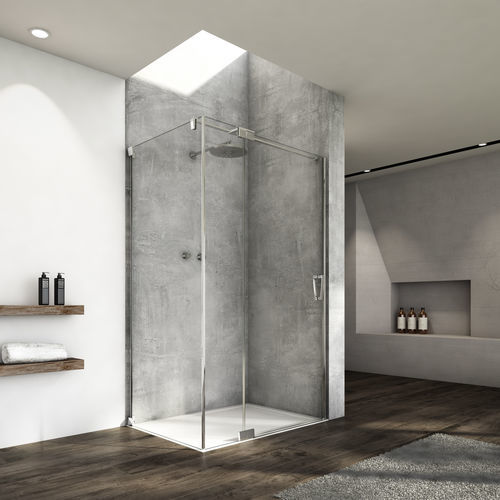 Paroi de douche fixe - CADURA : CA13+CAT3 - Ronal - pivotante / d'angle / en verre trempé