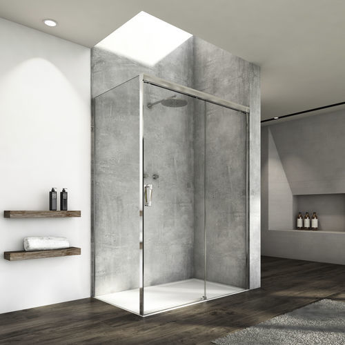 Paroi de douche coulissante - CADURA : CAS2+CAST - Ronal - fixe / d'angle / en verre Sécurit®