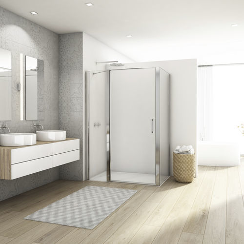 Paroi de douche pivotante - DIVERA D22T13 + D22F1 - Ronal - rectangulaire / d'angle / en niche
