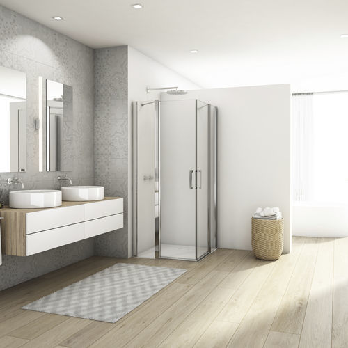 Paroi de douche battante - DIVERA D22DE2B - Ronal - fixe / d'angle / en verre Sécurit®