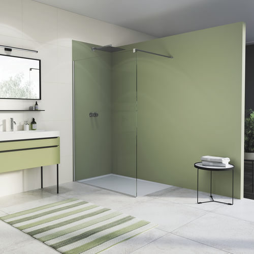 Paroi de douche fixe - EASY : STR4P - Ronal - d'angle / en verre Sécurit® / sur mesure