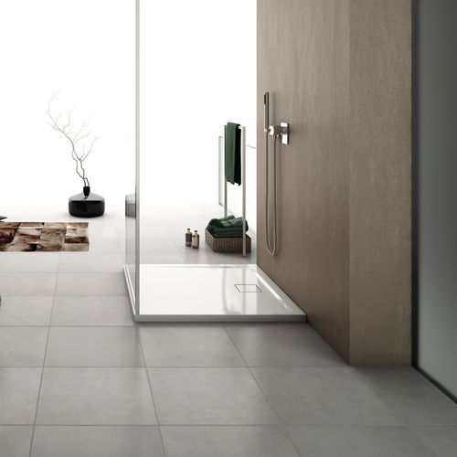 Receveur de douche carré - LIVADA - W20Q - Ronal - à poser / surélevé / en résine