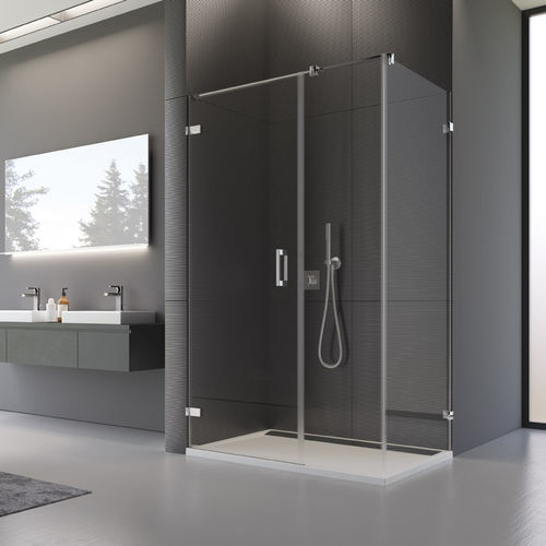 Paroi de douche pivotante - PUR : PU31 + PURDT3 - Ronal - fixe / sur receveur / en verre Sécurit®