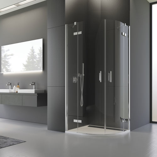 Paroi de douche battante - PUR : PU4P - Ronal - courbée / d'angle / en verre Sécurit®