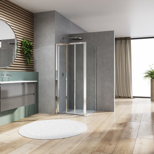 Paroi de douche coulissante - ARELIA D20S3+D20F1 - Ronal - d'angle / en niche / en verre Sécurit®
