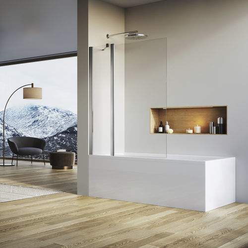 Pare-baignoire pivotant - SOLINO : SOEB13 - Ronal - à gauche / en verre Sécurit® / 1 volet