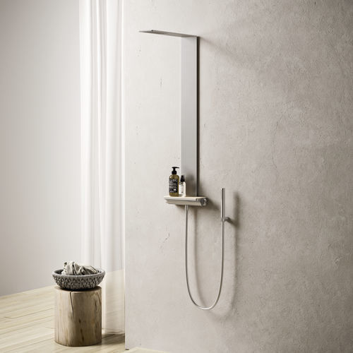 Colonne de douche thermostatique - AZULEJO - Ronal - professionnelle / en acier / brossée