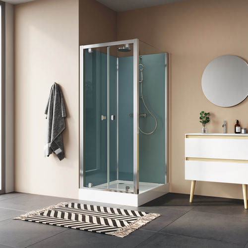 Paroi de douche battante - MODUL'R ARELIA 1200 - Ronal - carrée / sur receveur / en verre Sécurit®