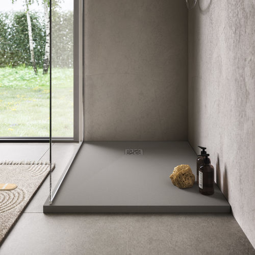 Receveur de douche rectangulaire - DUNE - Ronal - à poser / à encastrer / en résine