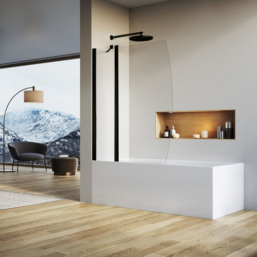 Pare-baignoire pivotant - SOLB13 - Ronal - fixe / réversible / en verre Sécurit®