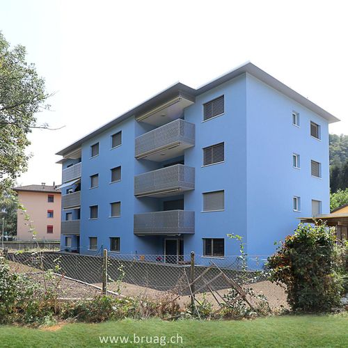 Balcon à panneaux - CELLON - MULTIPLE DWELLING RESIDENZA HORO LOSONE - Bruag Design Factory AG - en composite / en HPL
