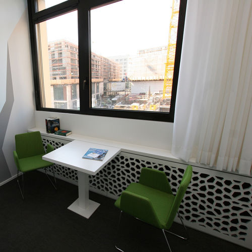 Panneau décoratif pour meuble - CITY WOHNEN STUTTGART - Bruag Design Factory AG - pour cloison / MDF / perforé