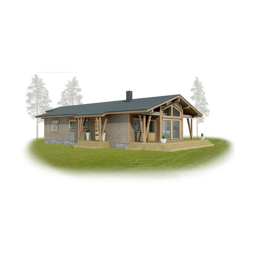 Maison préfabriquée - SENSUS : LEO 123 - KONTIO - écologique / contemporaine / de plain-pied
