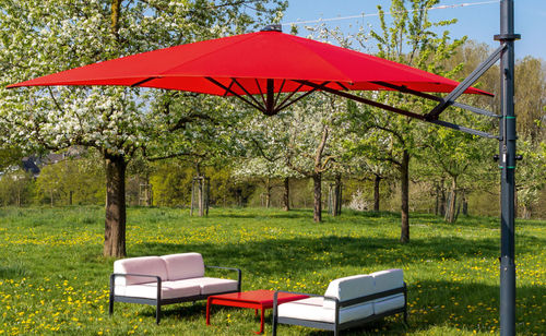 Parasol carré - JUMBRELLA OUTSIDE - Bahama GmbH - rond / excentré / en tissu