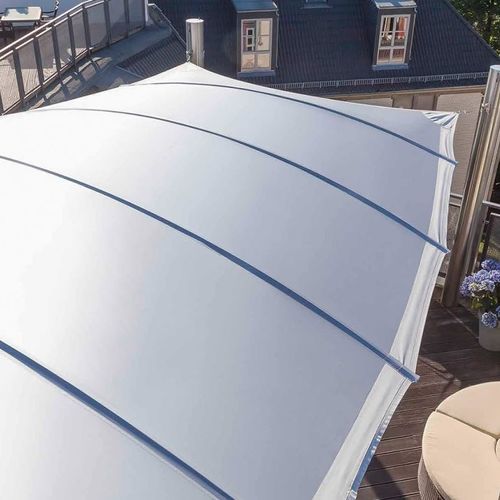 Voile d'ombrage imperméable - SQUARE4SUN | CROSS - Bahama GmbH - résistante aux UV / automatique / professionnelle