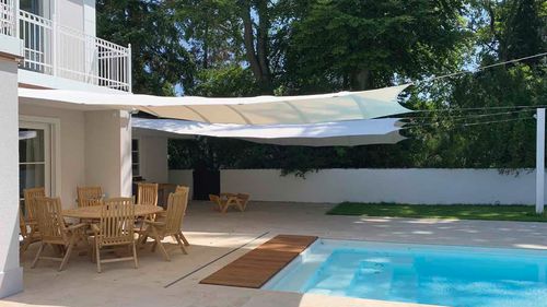 Voile d'ombrage imperméable - SQUARE4SUN | CROSS PRO - Bahama GmbH - résistante aux UV / automatique / résistante au vent