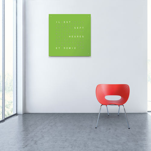Horloge contemporaine - LARGE - qlocktwo - vintage / murale / à affichage digital LCD