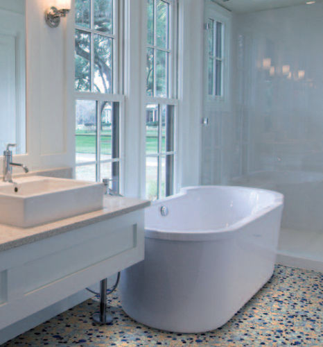 Mosaïque en céramique - KIESEL-3780 - BÄRWOLF - texturée / de salle de bain / de sol