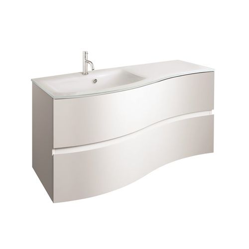 Meuble vasque suspendu - SVELTE 100 - Crosswater - en verre / contemporain / avec tiroirs
