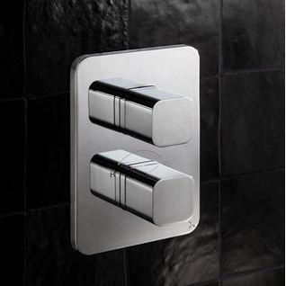 Mitigeur de douche - ATOLL CROSSBOX - Crosswater - mural / à encastrer / thermostatique