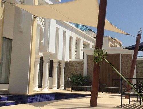 Structure tendue câble-membrane - BANYAN TREE - Eugreb Invest - pour marquise / avec membrane en pvc / pour hôtel