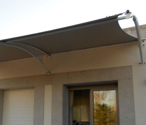 Structure tendue sur ossature métallique - AUVENT THARI - Eugreb Invest - pour marquise / pour façade / avec membrane en pvc