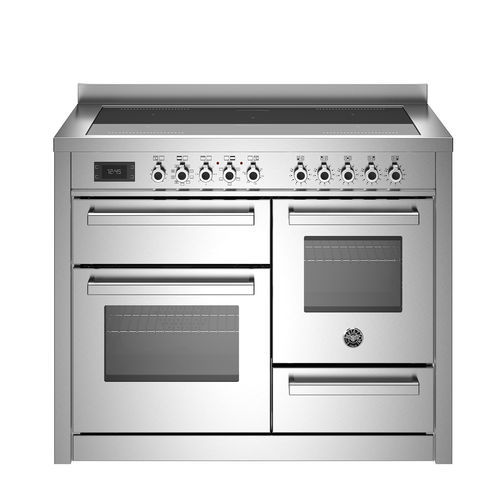 Cuisinière à induction - PRO115I3EXT - Bertazzoni - professionnelle / 5 foyers / 3 fours