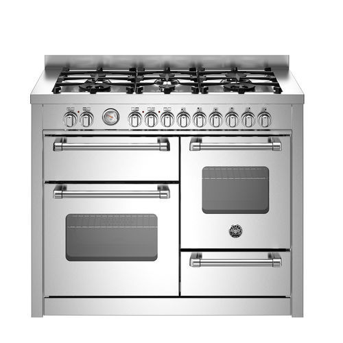 Cuisinière à gaz - MAS116L3EXC - Bertazzoni - électrique / 6 foyers / 3 fours