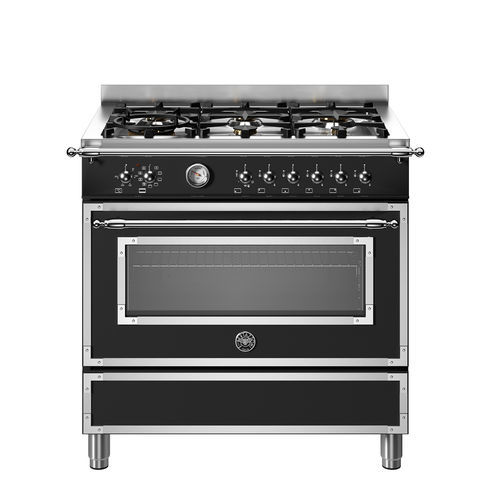 Cuisinière à gaz - HER96L1ENET - Bertazzoni - électrique / 6 foyers / 1 four