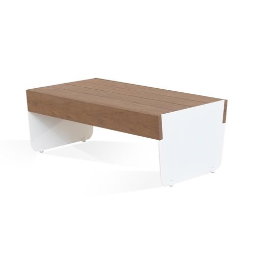 Banc de jardin contemporain - Banco 1m/2m - TARIMATEC - en bois / en acier / sans dossier