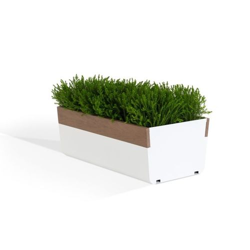 Bac à fleurs en bois - Macetero - TARIMATEC - en acier / rectangulaire / carré