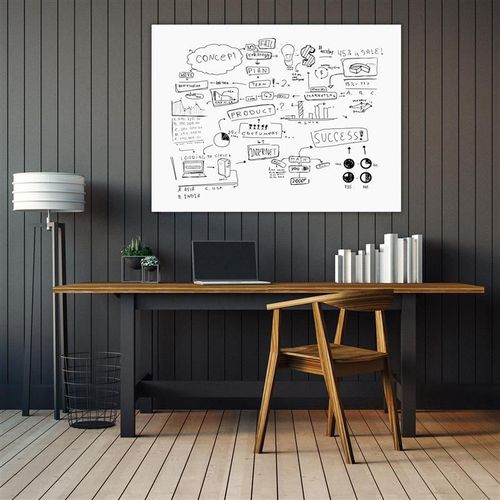 Tableau magnétique - WGB - Luxor - blanc / mural / en verre